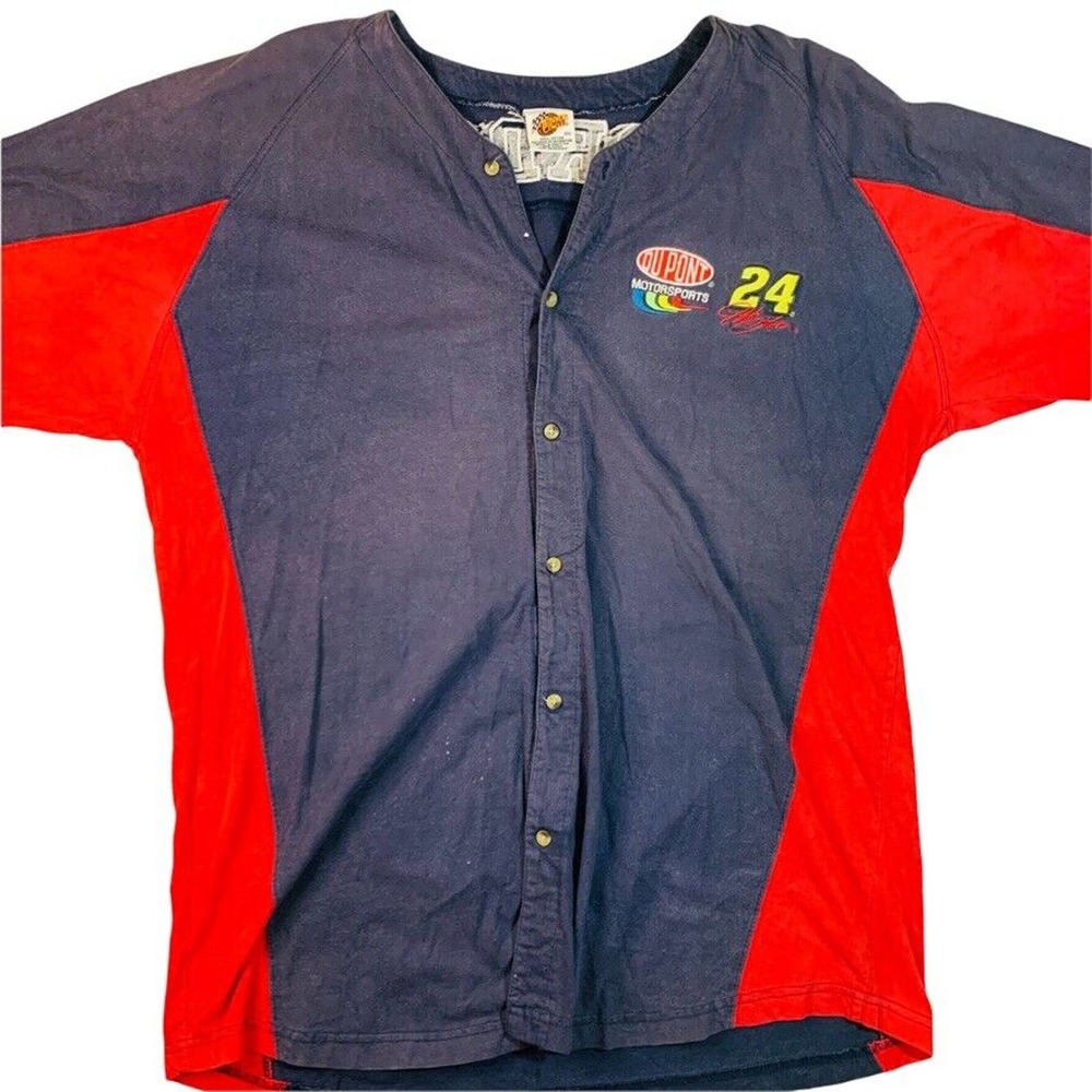 Jeff Gordon Chase Authentics DuPont Racing baseball style jersey XXL